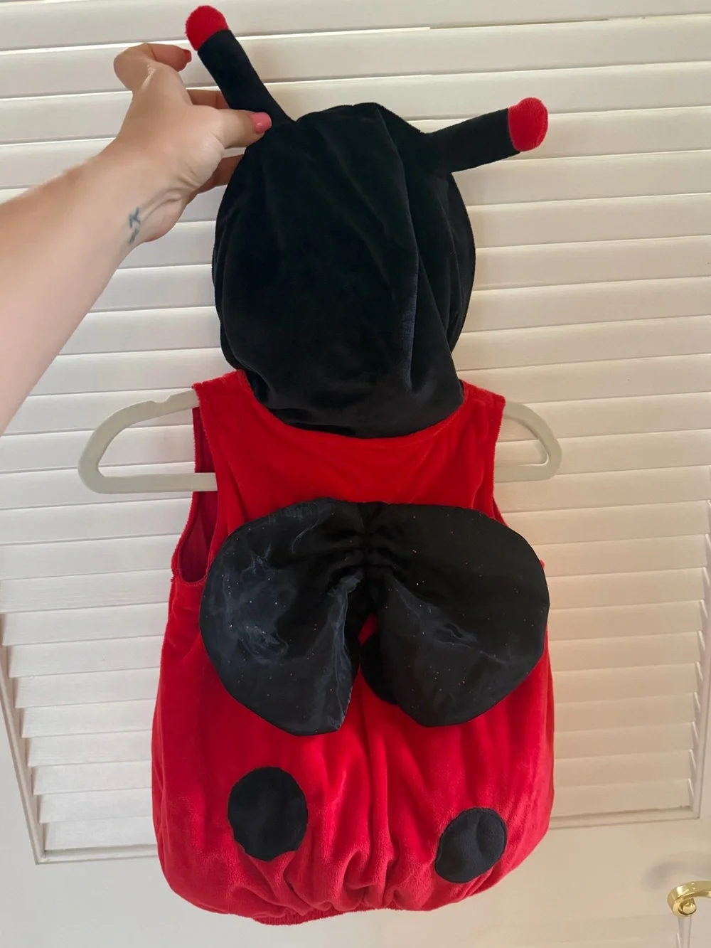 Baby Ladybug Costume/Hooded Vest